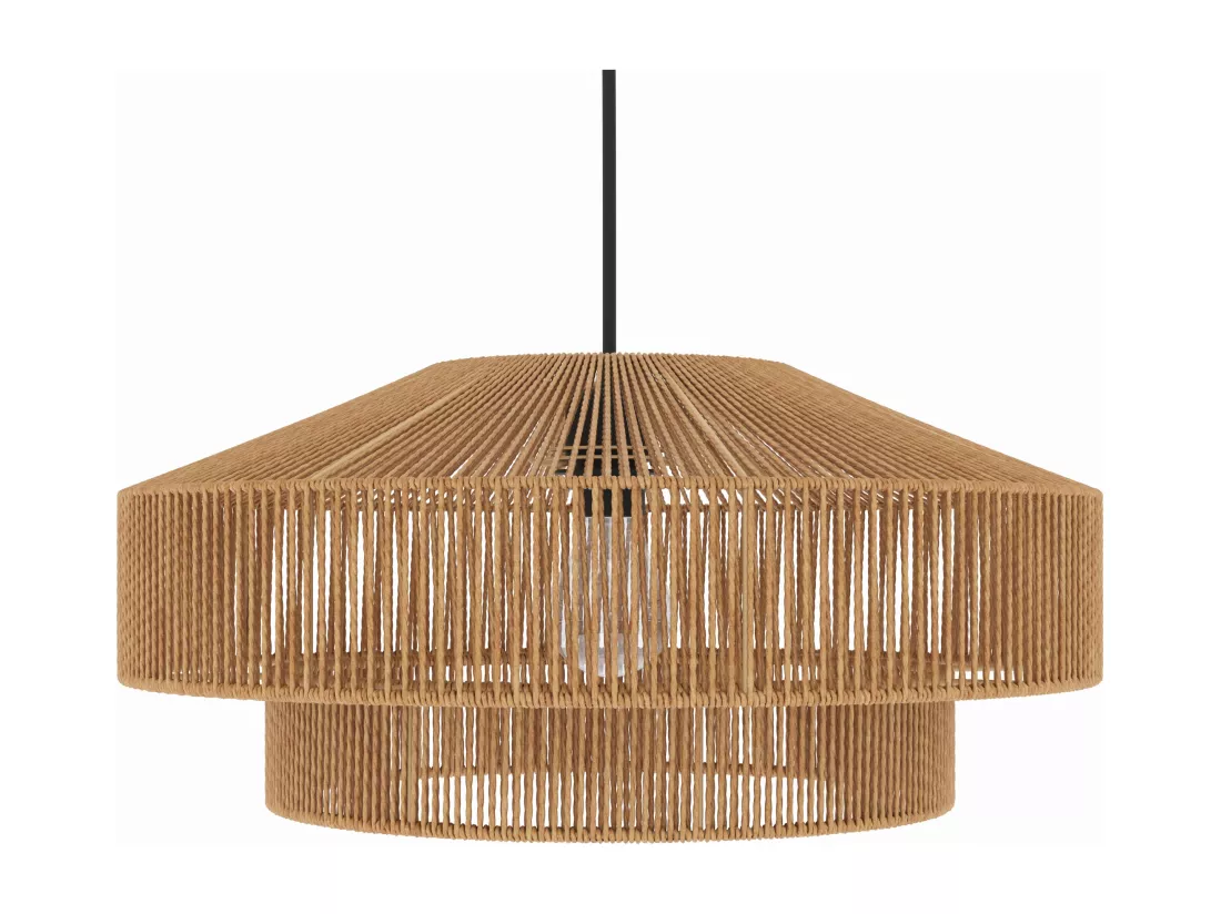 Suspension ronde en papier de corde 60 cm - Clairia