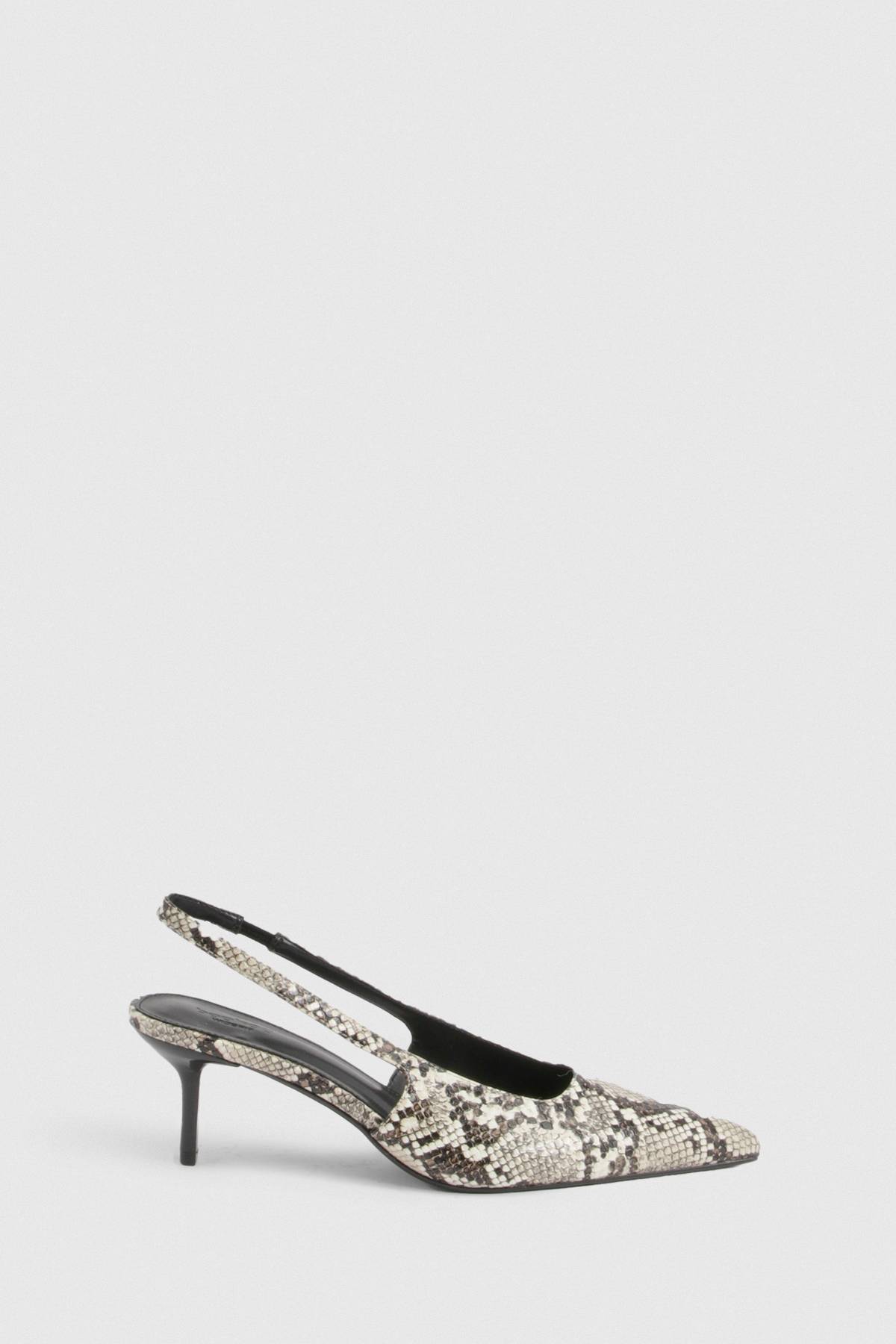 boohoo Escarpins Imprimé Synthétique Coupe Large