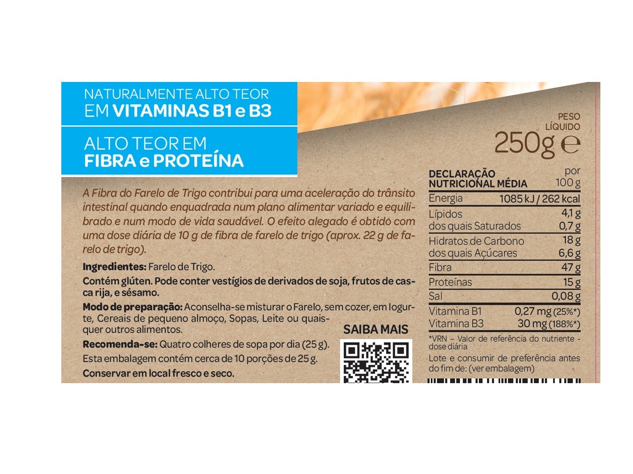 FARELO SALUTEM TRIGO 250G