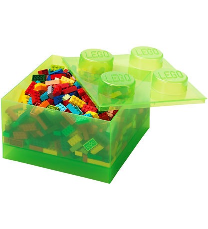 LEGO® Storage Aufbewahrungsbox - 4 Knäufe - Translucent Light Gr