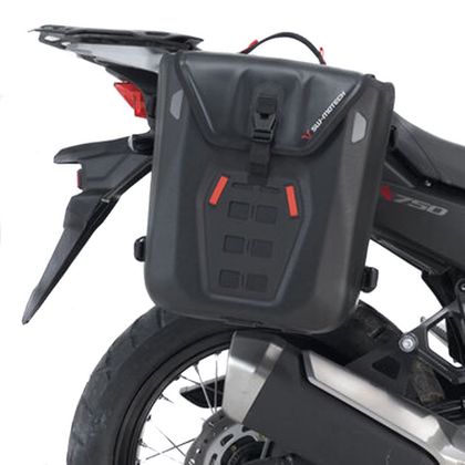 Sacoches cavalières SW-MOTECH SysBag WP M/M (17-23 litres x 2) complet avec support - Noir