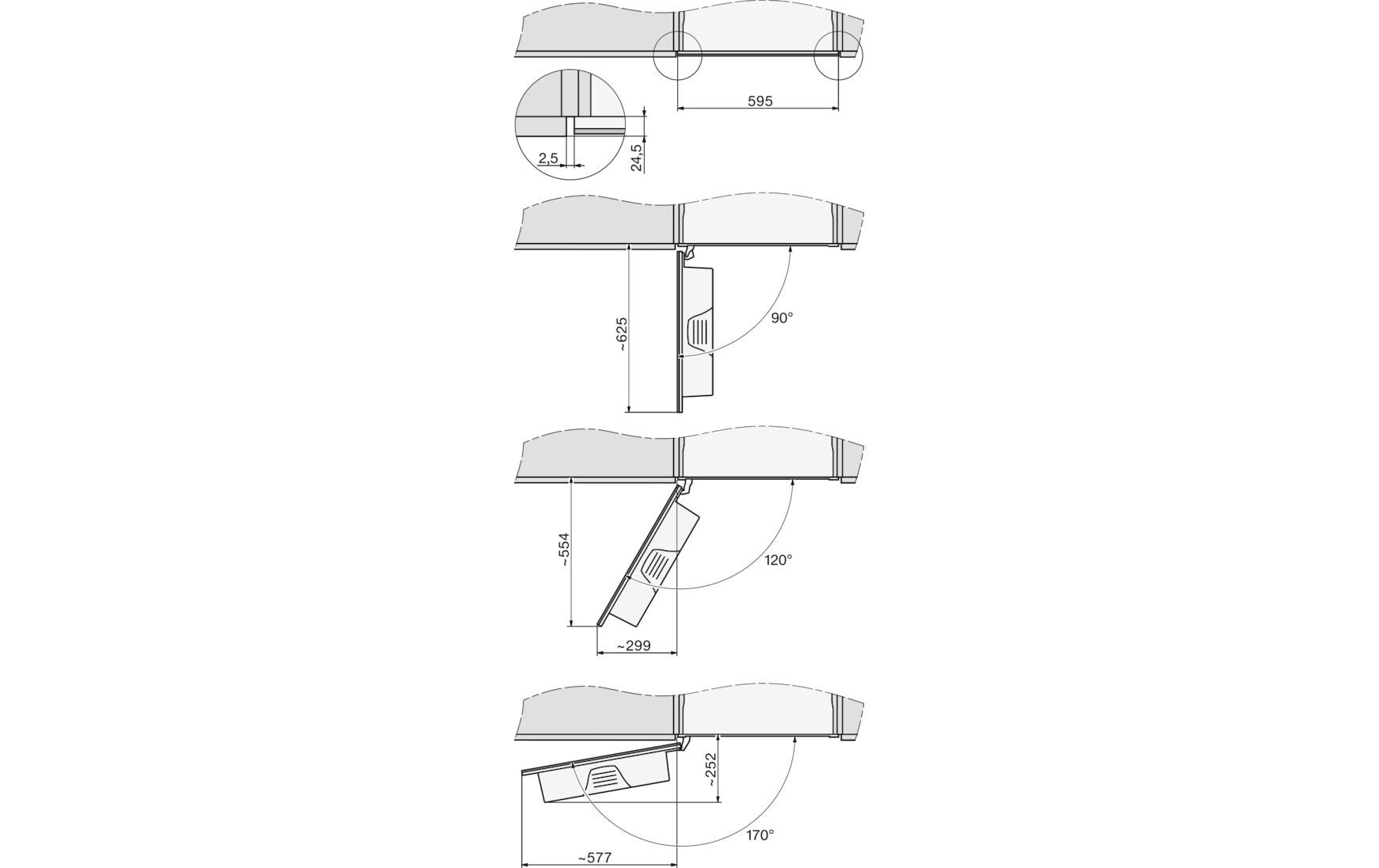 Einbau-Kaffeevollautomat CVA 7845 Beige<br>Einbau-Kaffeevollautomat mit DirectWater