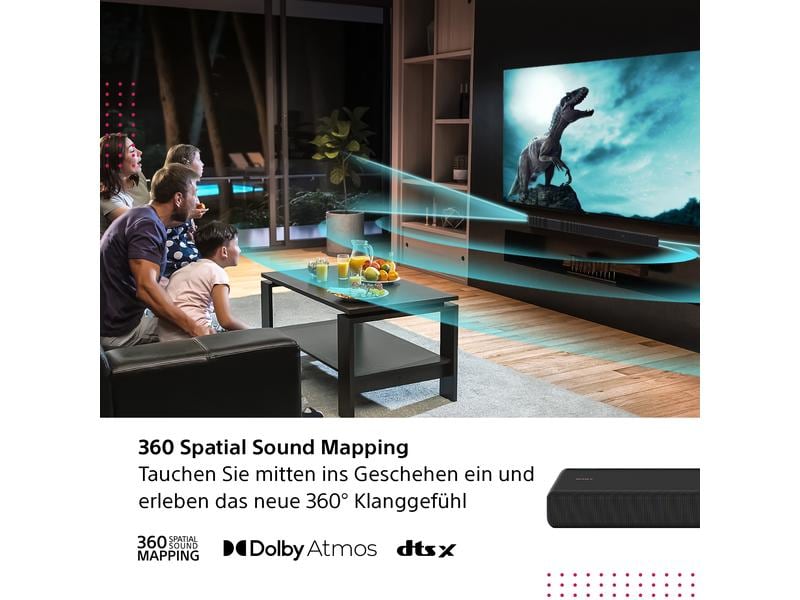 Sony Soundbar HT-A3000 Surround Sound-System für den Fernseher