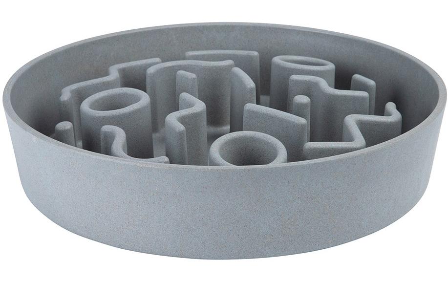 Bambusnapf Bamboo Dog Slow Feeder Ø 28 cm, Ice-BlueAnti-Schling-Napf aus Bambus
