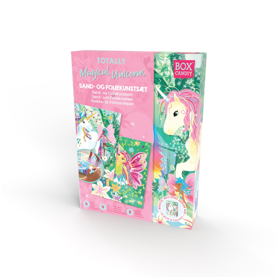 BOX CANDIY - Sand and Foil Art - Totally Magical Unicorns - (BC-1921)