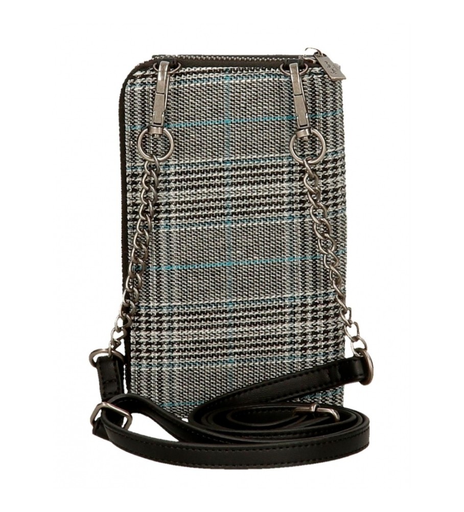 Bolsa de ombro para celular Kendra preta da Pepe Jeans
