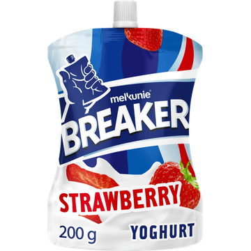 Melkunie Breaker Originals Aardbei Yoghurt 200 g