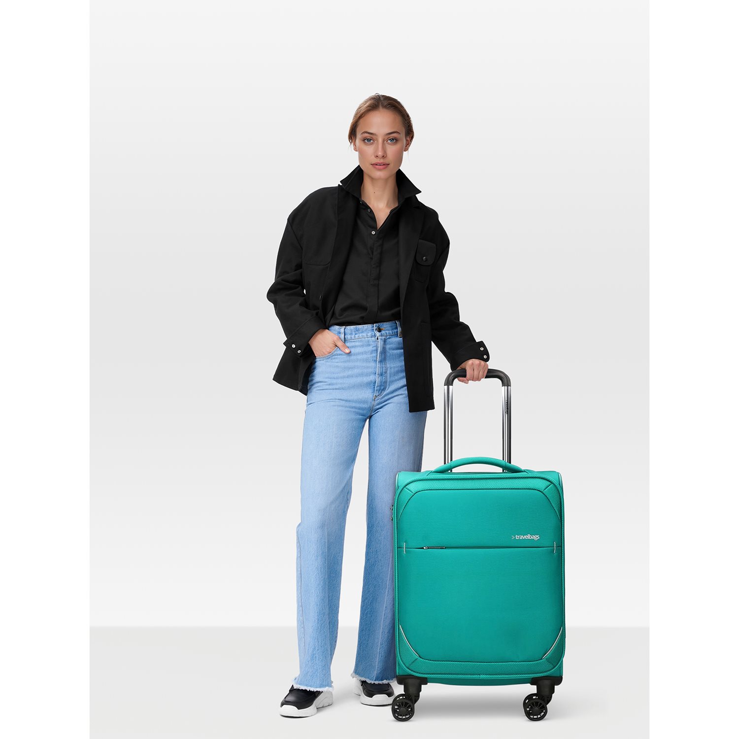 Travelbags The Base Soft Trolley S jade
