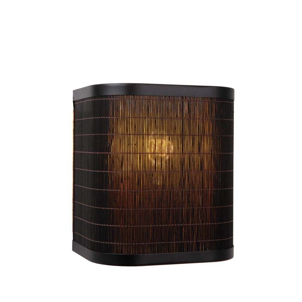Tagalog wandlamp in zwart E27