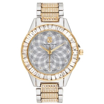 Montre à quartz en acier - Argenté & doré