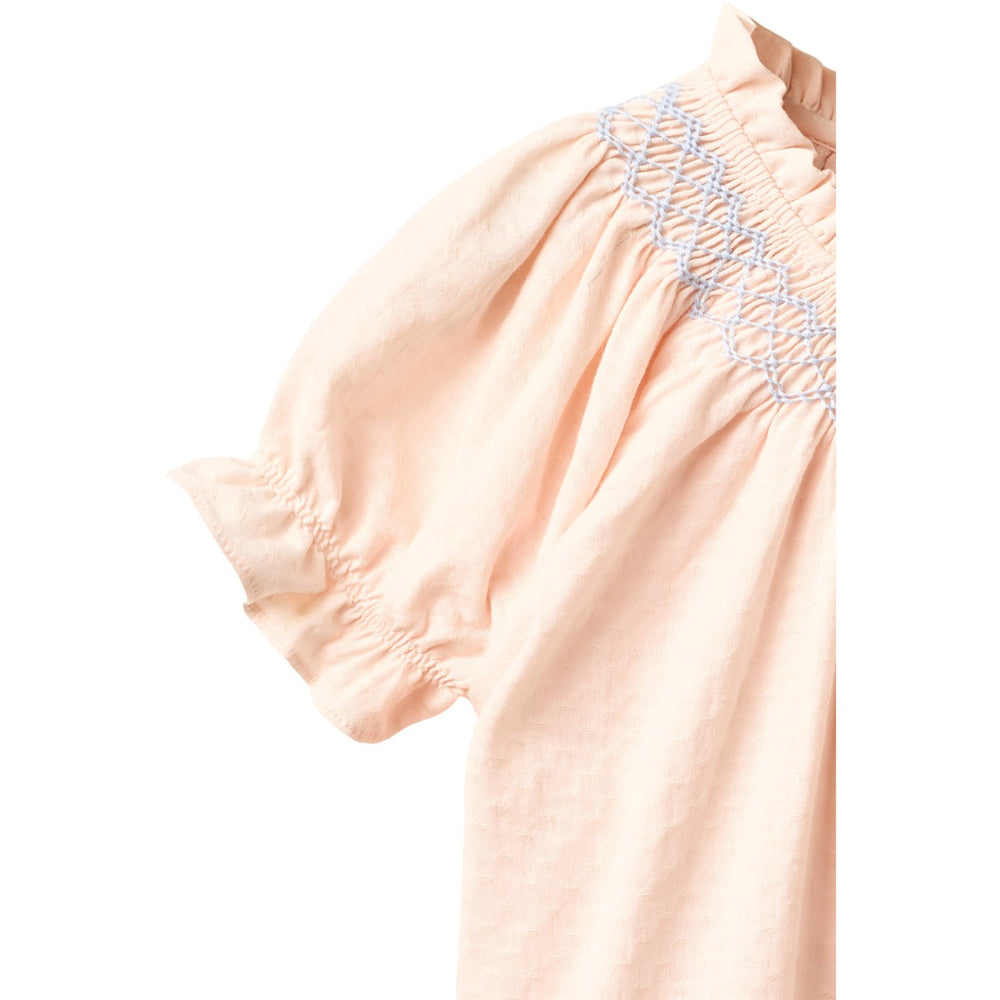 Køb COPENHAGEN COLORS Dusty Rose Comb. Bluse W. Smock W. Emb.