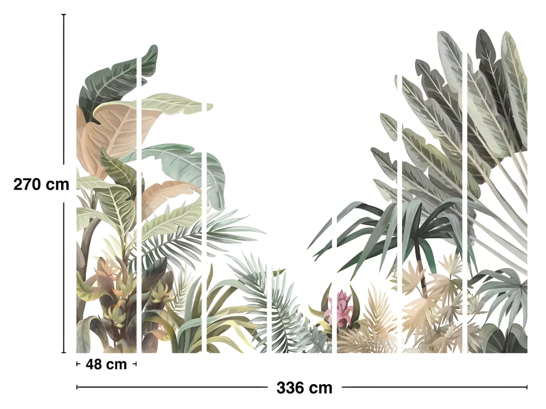 Papier Peint Panoramique L336xH270cm - Harmonie - Papier intissé 150gr/m2