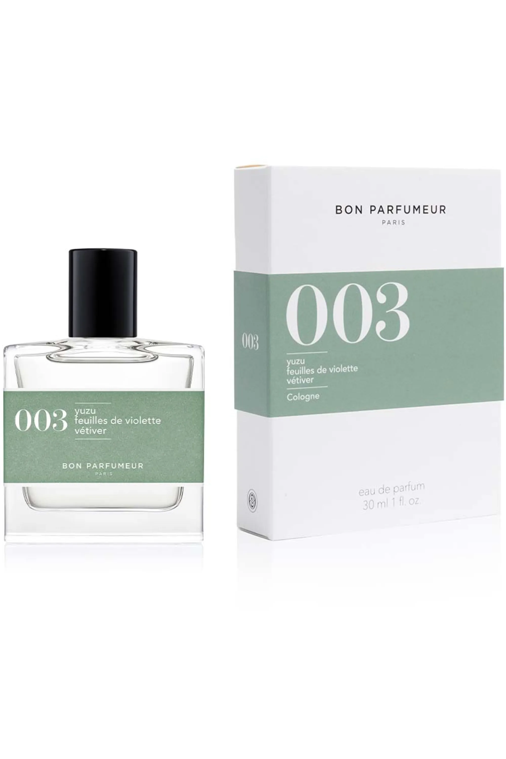 Bon Parfumeur Paris 003 Yuzu feuille de violette vétiver Eau de Cologne-100 ml