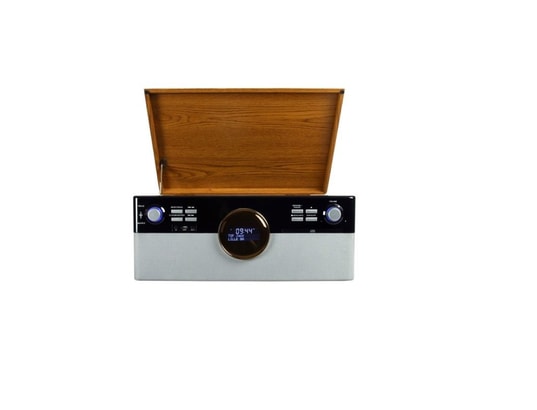 OPTEX - Platine tourne disque Platine vinyle vintage coffret en bois 7 en 1 bluetooth