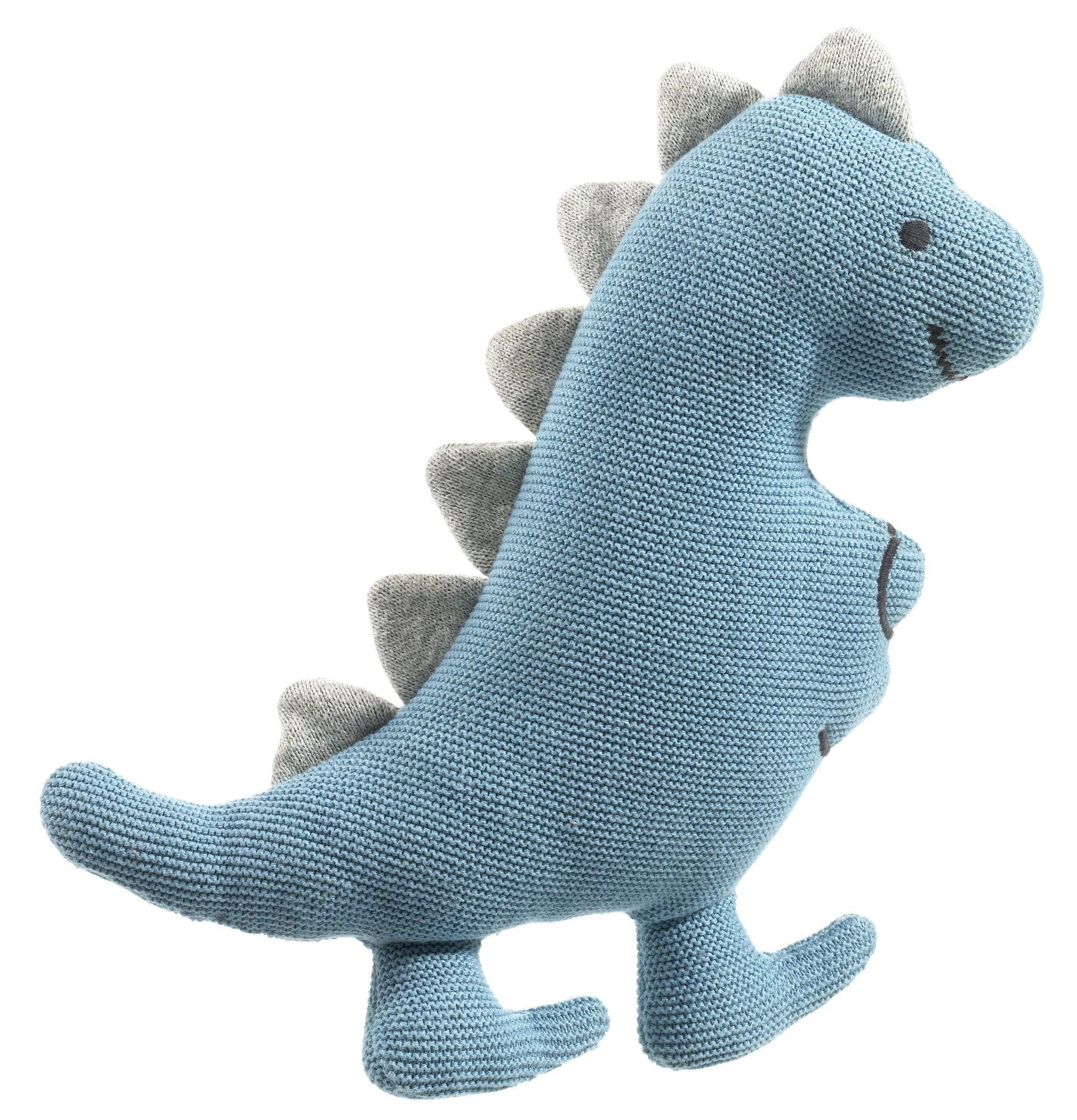 casaNOVA Kuscheltier DINO 14 x 29 cm blau/grau