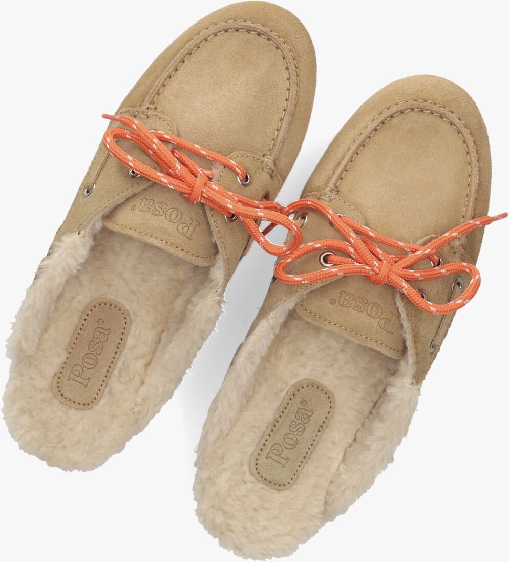 camel posa loafers boat loafer mule fur