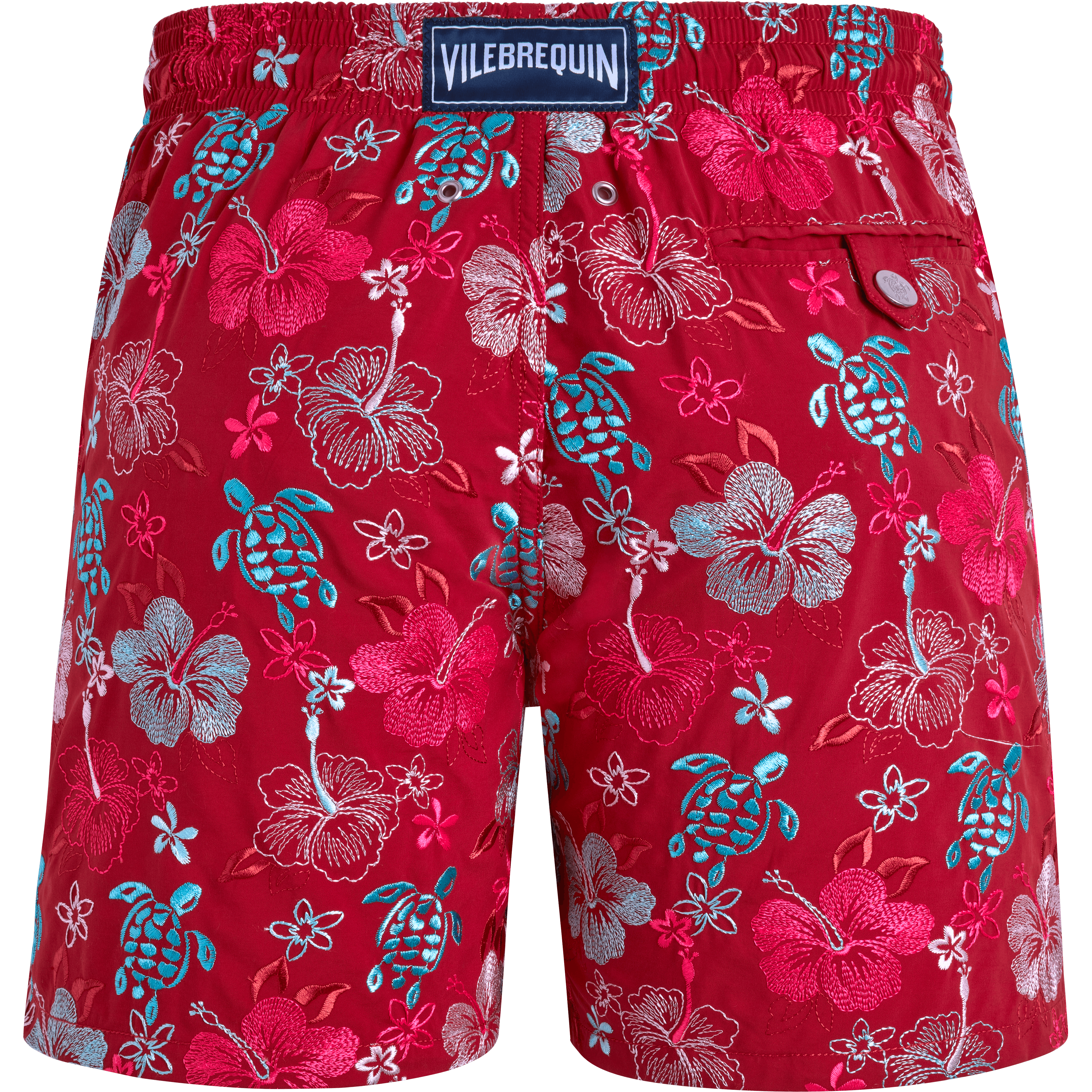 Maillot de Bain Homme Brodé Tropical Turtles | Short de Bain Homme Vilebrequin