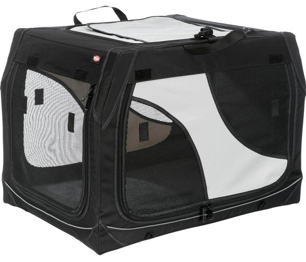 Trixie Hundetransportbox Vario, schwarz/grau