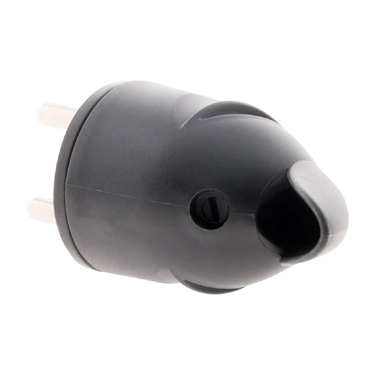 Zenitech Fiche mâle coudée 2P+T 16A - Noir