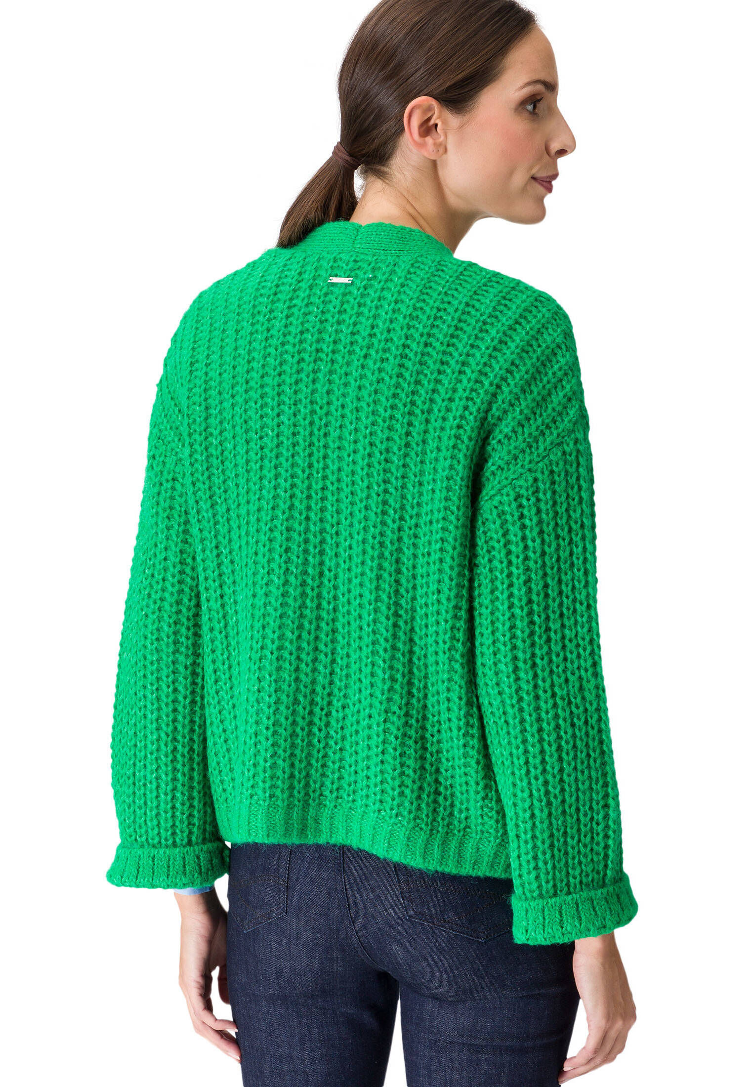 zero| Damen Strickjacke offener Style