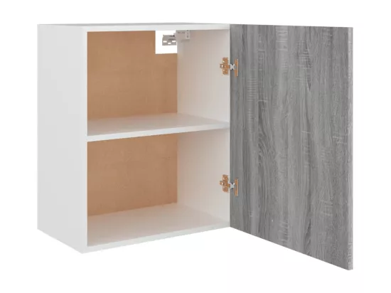 Armoire suspendue Sonoma gris 50x31x60 cm Bois d'ingénierie
