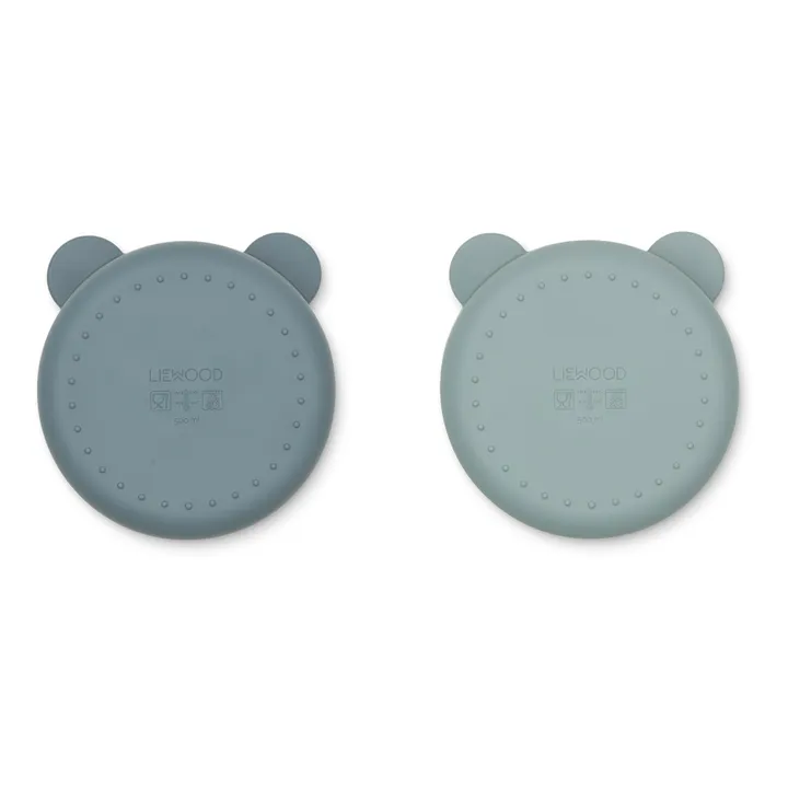 Liewood Bols Connie en silicone- Set de 2 | Bleu