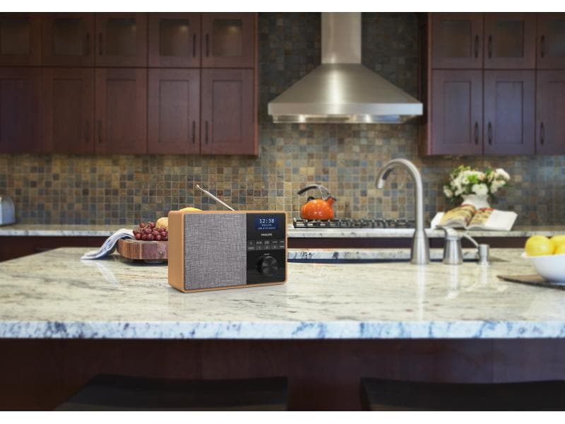 Philips DAB  Radio TAR5505 Braun/Grau Tragbares Radio / Küchenradio