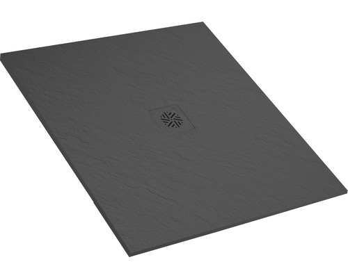 Jungborn douchebak CENTO 90 x 90 x 2,4 cm zwart mat