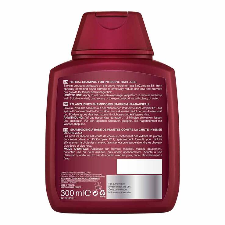 Bioxcin Forte Shampoo gegen intensiven Haarausfall, 300 ml