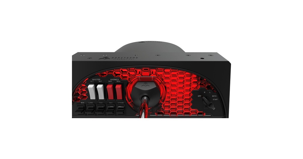 Honeycomb AeronauticalAlpha Flight Controls gaming yoke  (Zwart/rood)