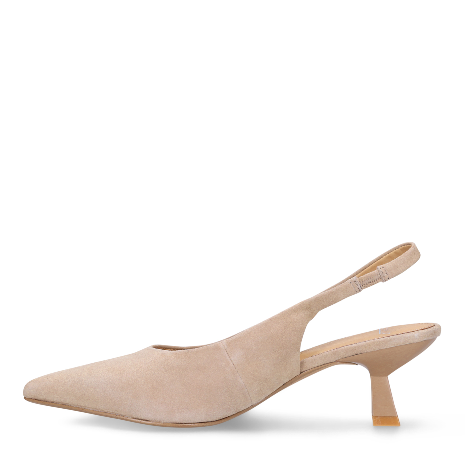 Taupe suède slingbacks