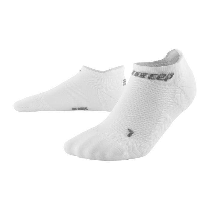 CEP Herre Strømper Ultralight Compression No Show Socks Hvid