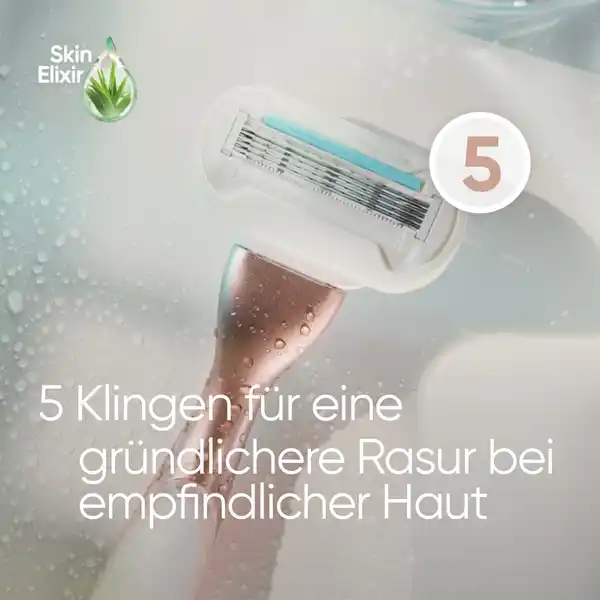 Deluxe Smooth Sensitive Rasierer Roségold mit 3 Klingen