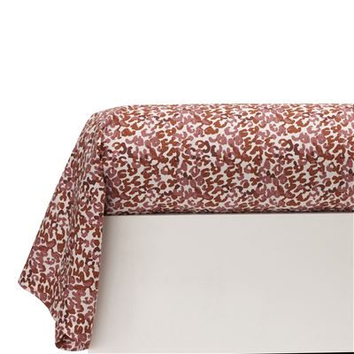 Linge de lit percale motif panthère - BECQUET CRÉATION
