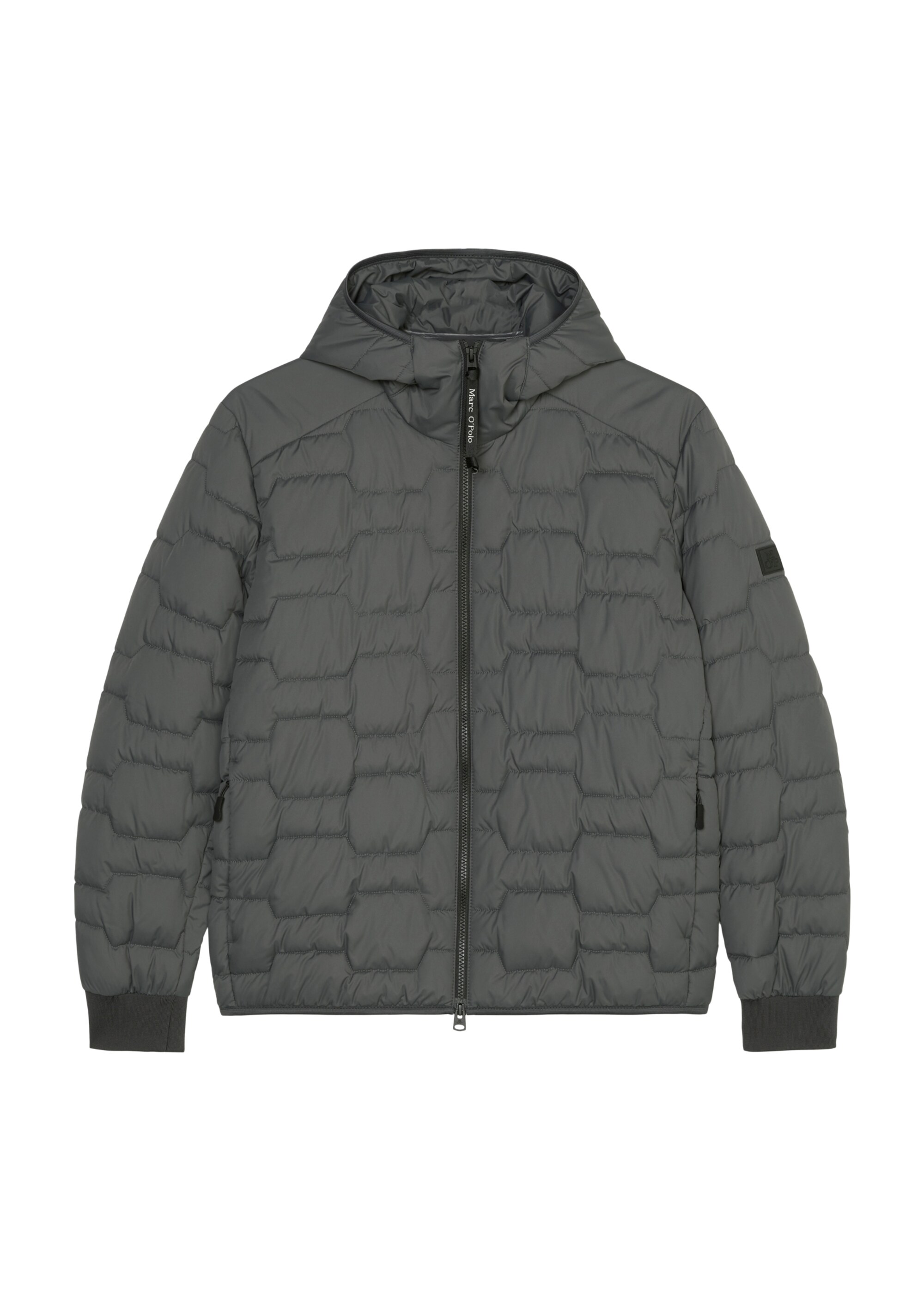 Kapuzen-Steppjacke regular mit Octagon-Quilt-Steppung