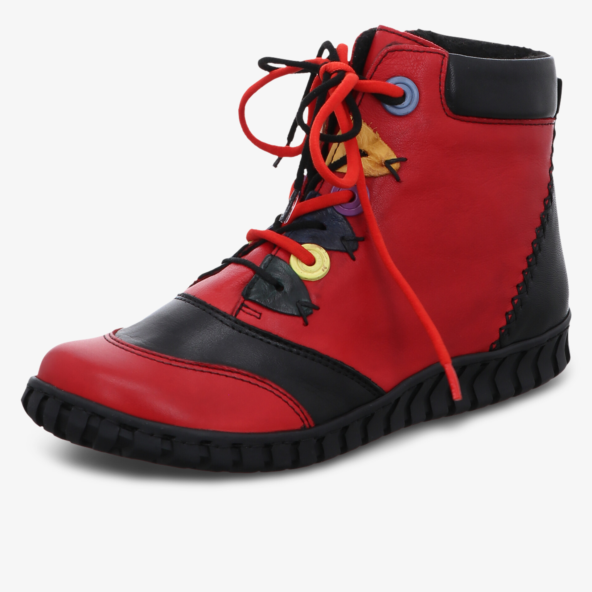 Gemini Damen Schnürstiefeletten rot