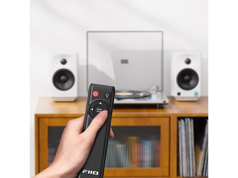 FiiO Plattenspieler mit Bluetooth TT13 BT Silber Bluetooth-Plattenspieler