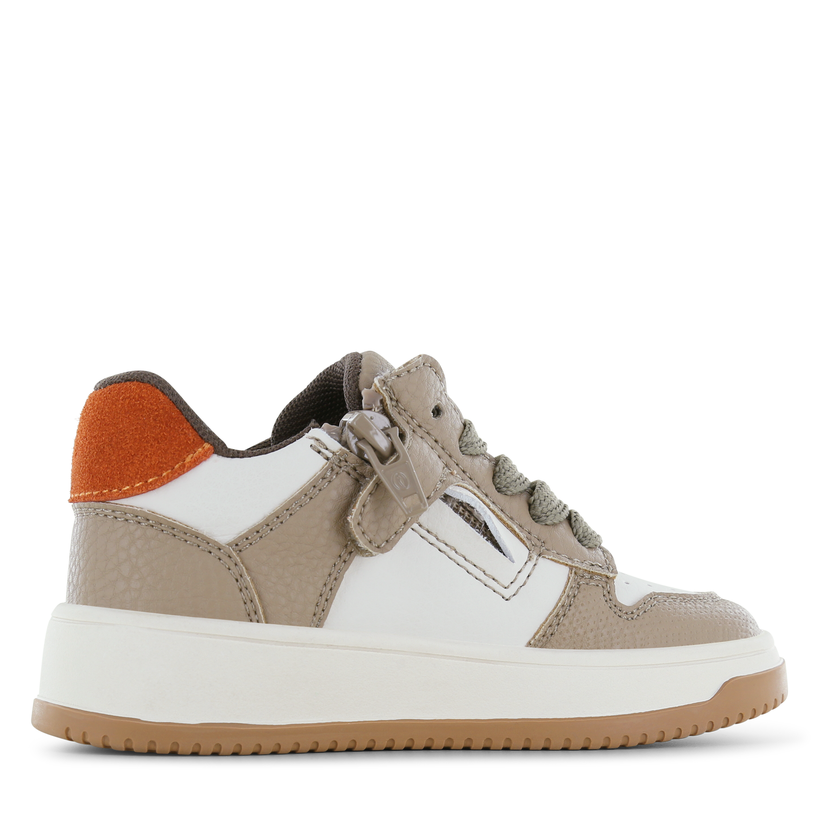 Shoesme beige met groene sneaker Microfiber leer, Suède | Sale