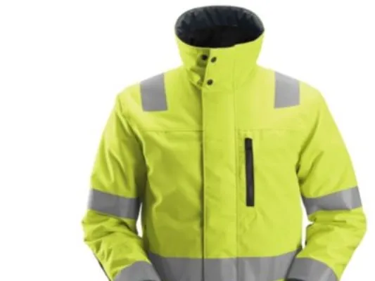 Snickers AllroundWork High-Vis vinterjakke 1130 37.5 gul/grå kl.3 str 2XL