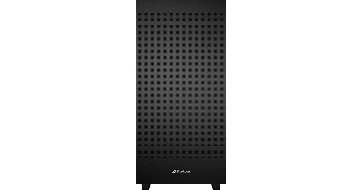 SharkoonRebel C50 Black midi tower behuizing  (Zwart | 2x USB-A | 1x USB-C)