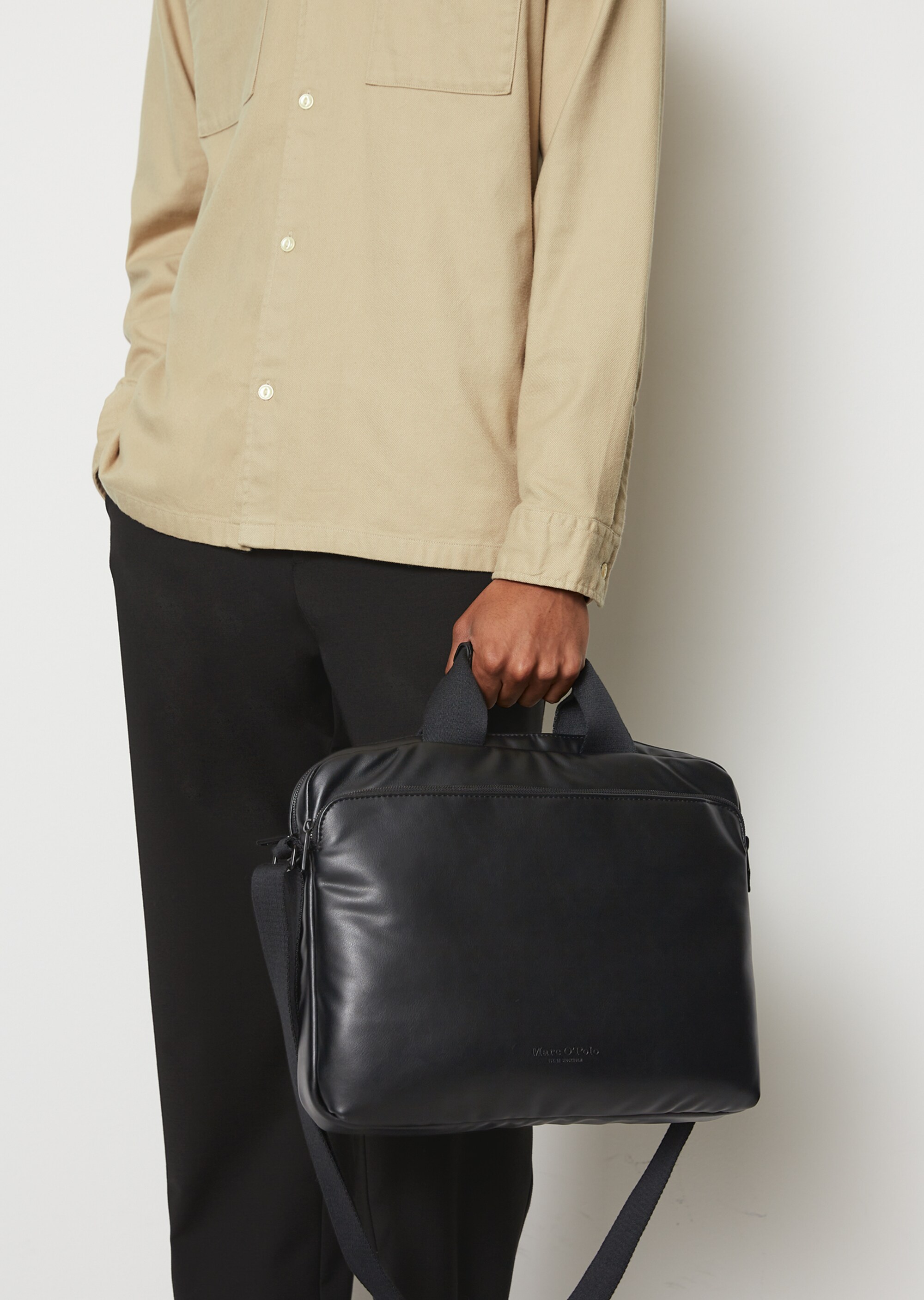 Business-Bag aus einer Lederalternative aus recyceltem Polyester
