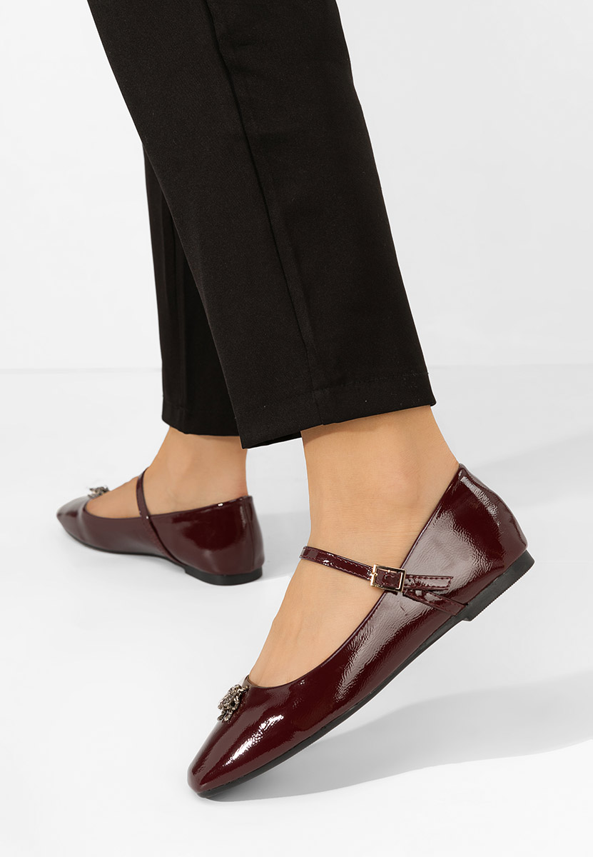Ballerines femme bordeaux Jaimee