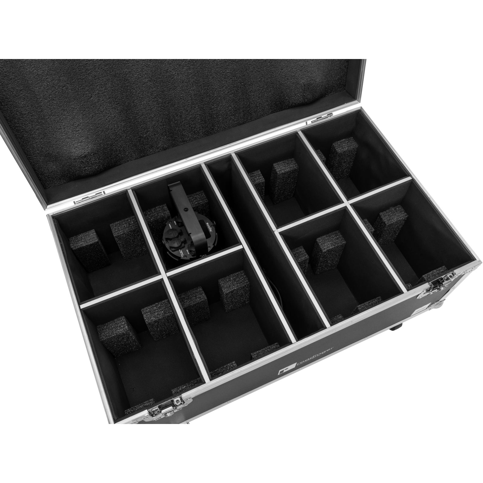 Roadinger Flightcase 8x LED IP PAR 7x10W RGBL