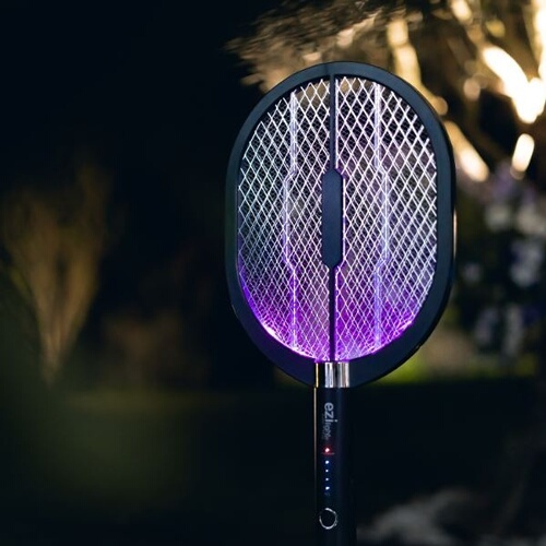 Anti-moustiques Ezilight Raquette anti-moustique et insectes 2 en 1 Mosquito Racket