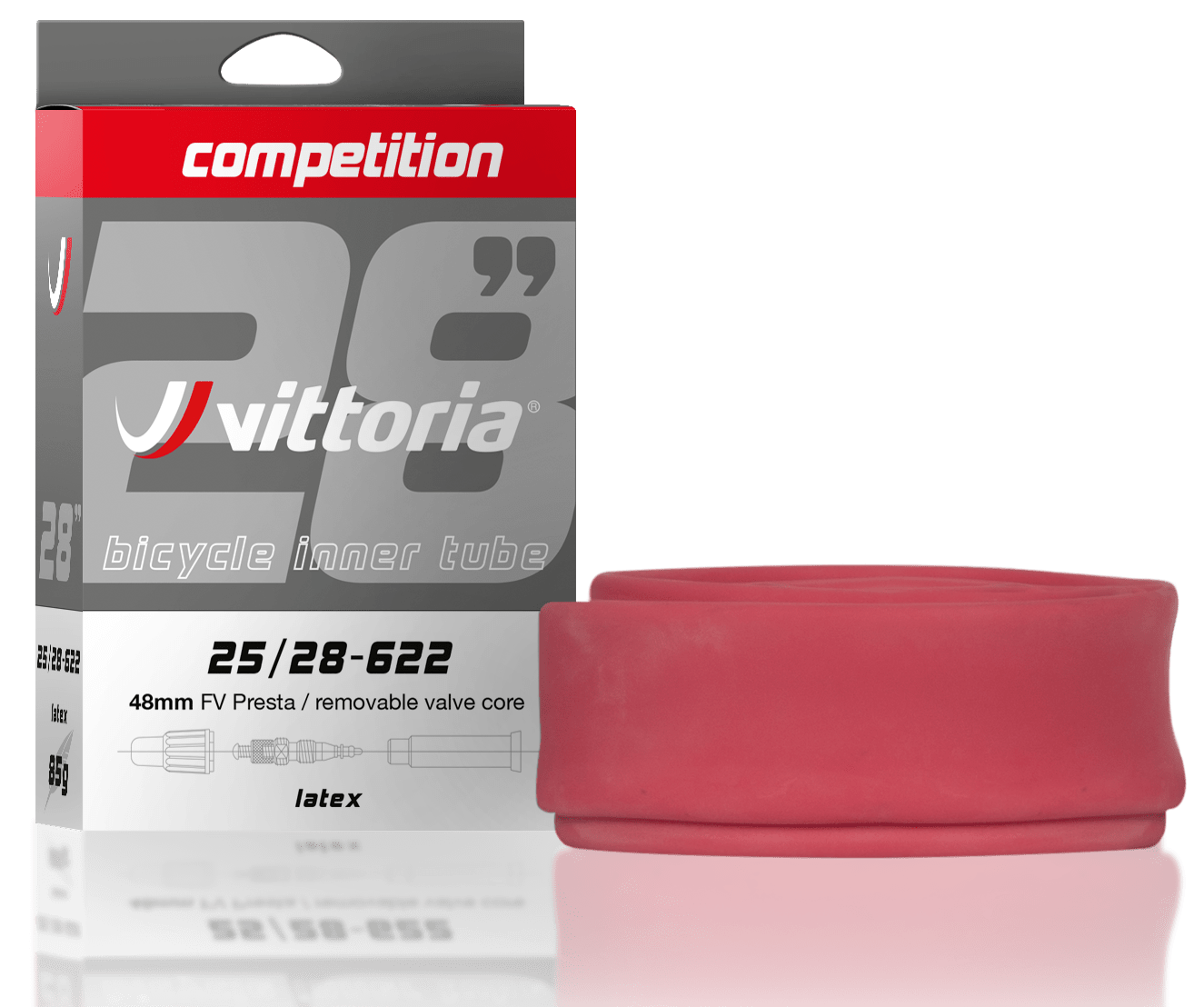Vittoria Competition racerslange 700 x 19-23 48 mm. latex