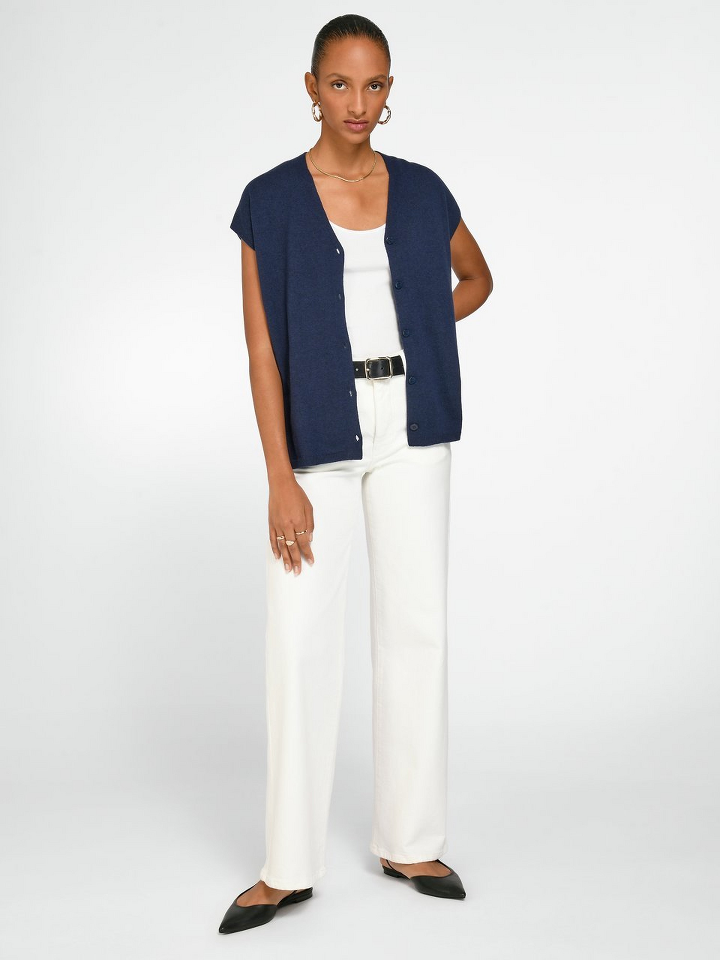 Strickjacke mit Premium-Kaschmir