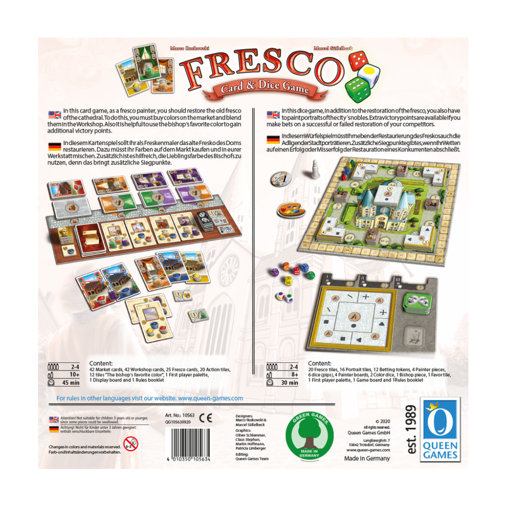 Fresco Card & Dice Game