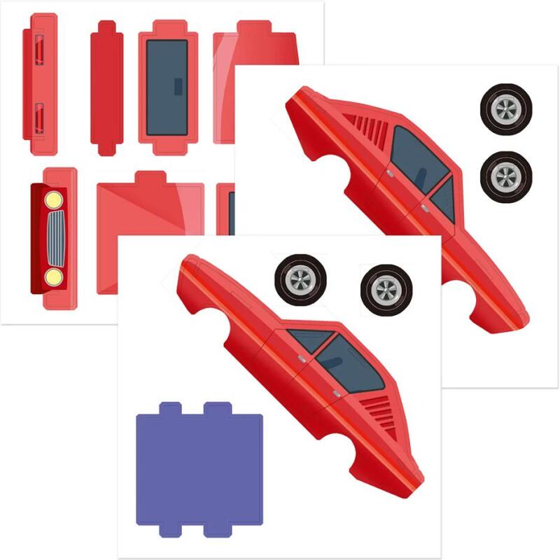 Crea 3D, Voiture - Bleu