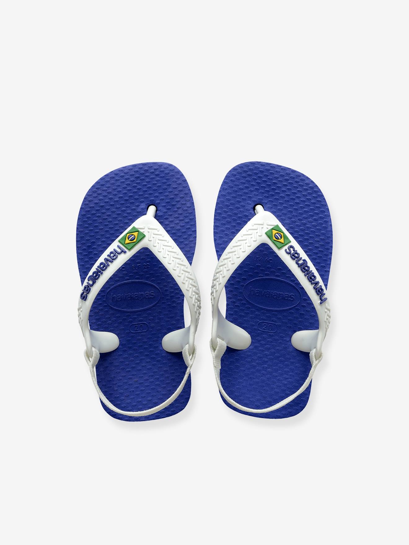 Chinelos Baby Brasil Logo II HAVAIANAS azuis
