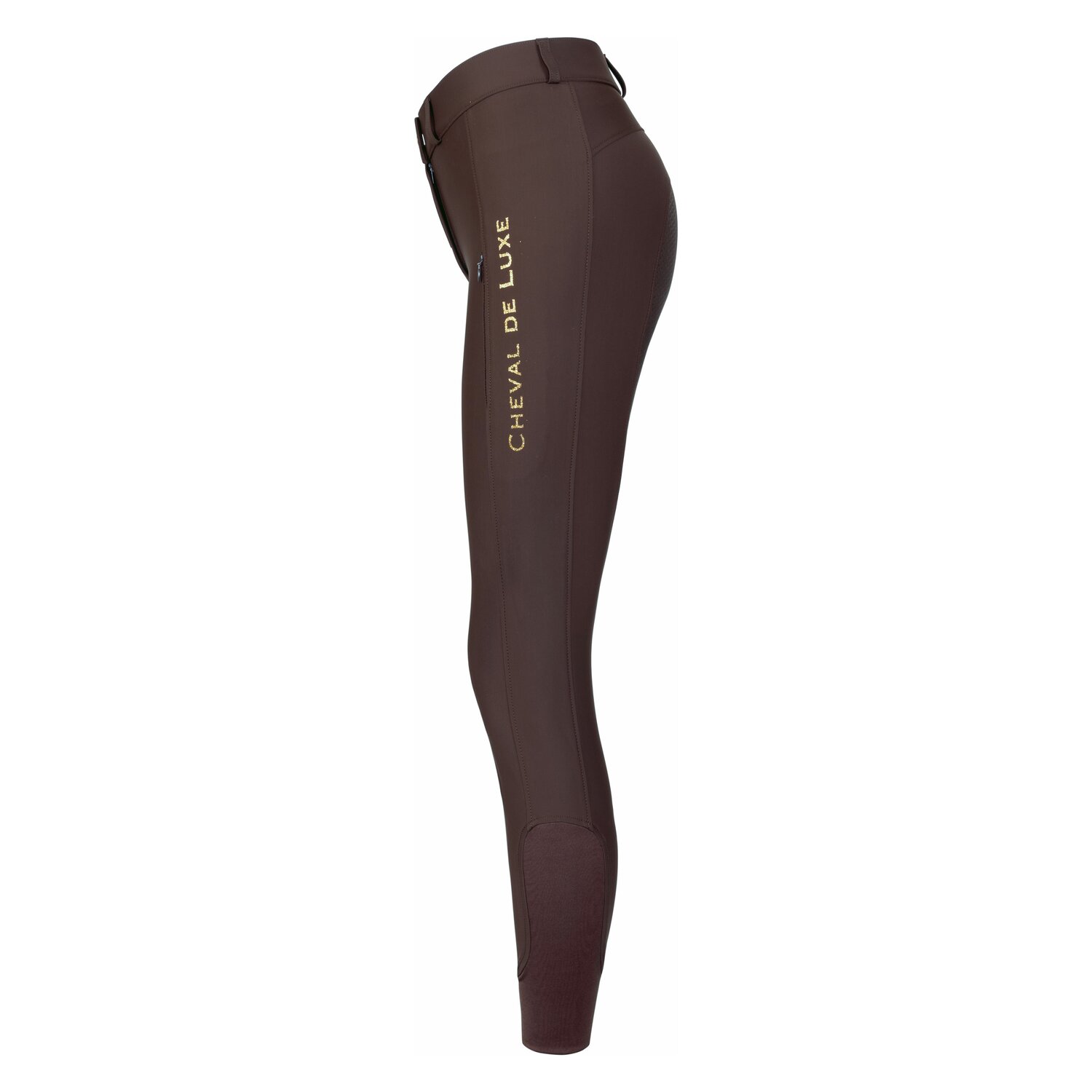 Cheval de Luxe Grip-Vollbesatz-Reithose - chocolate
